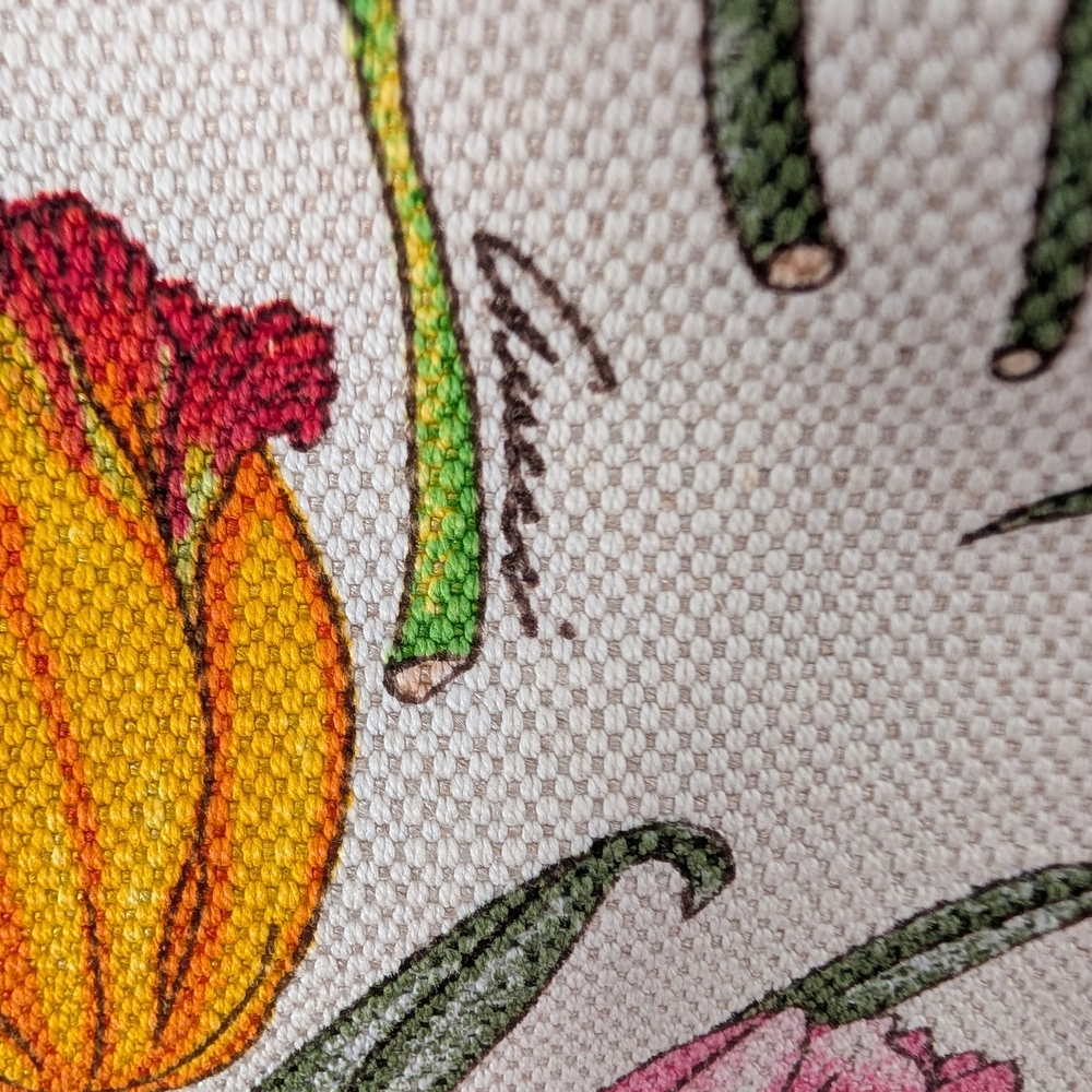 Gucci Floral Canvas Shoulder Bag with Bamboo Handles - Picture 3 of 12